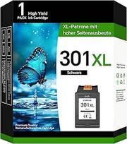 301 juodos spalvos spausdintuvo kasetės HP 301 juodos spalvos spausdintuvo kasetės, suderinamos su Envy 5530 4500 DeskJet 2544 2549 OfficeJet 2620 4630, 750 puslapių našumas