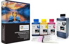 550 ml papildomo rašalo rinkinys, suderinamas su "Canon PG-560 CL-561" kasetėmis - skirtas "Canon Pixma TS5350 TS5351 TS5352 TS5353 TS5355 TS7450 TS7451" keturių spalvų rašalo papildymo rinkiniui su priedais