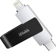 iDiskk MFi sertifikuotas 512GB USB atmintinė iPhone 15/14/13/12 USB-C Photo Stick iPhone atminties kortelėŽaibiškas nykščio diskas iPhone Backup Photo Stick USBB-C telefonams/Pad/PC/Mac