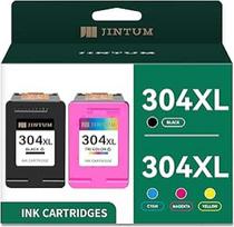 JINTUM 304 XL spausdintuvų kasetės, skirtos HP 304XL, skirtos HP DeskJet Envy 5000 5030 5010 5020 5032 5020, skirtos HP Deskjet 3750 2630 2620 2622 3720 3730 (juoda spalva)