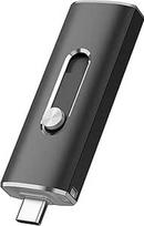 KOOTION USB atmintinė 256GB Typ C 2-in-1 USB 3.1 atmintinė Juoda