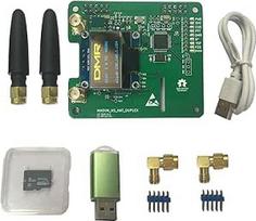Modernizuota dvipusio MMDVM Hotspot Board kepurė Du kartus lizdai Dvi spalvos OLED mažas BER 0 poslinkis TF kortelė Pi Star programinė įranga Rašytinė antena