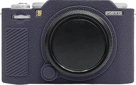 MUZIRI KINOKOO dėklas Fuji X-M5/Fuji XM5 skaitmeniniam fotoaparatui - minkštas silikoninis Fuji X-M5 apsauginis dangtelis su matiniu paviršiumi ir rankenėle - apsaugantis nuo slydimo ir įbrėžimų - tamsiai mėlynas