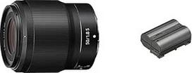 Nikon NIKKOR Z 50 mm 1:1.8 S objektyvas ir EN-EL15c ličio jonų baterija