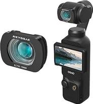REYGEAK plataus kampo objektyvas, suderinamas su "Osmo Pocket 3", magnetinio dizaino objektyvas, skirtas "DJI Osmo Pocket 3