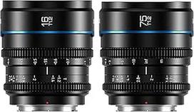 SIRUI Night Walker Cine objektyvas su rankinio fokusavimo rinkiniu, 16 mm, 75 mm, T1.2 didelės diafragmos objektyvas ir S35 kadro pagrindinis objektyvas X-Mount, skirtas X-H2/H2S, XT-4, X-S10 (X-Mount, juodas)