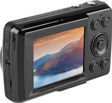 Skaitmeninis fotoaparatas, skaitmeninis fotoaparatas FHD 720P vaizdo kamera vaikams, 16X skaitmeninis priartinimas, kompaktiškas fotoaparato rėmelis ir mažas nešiojamas fotoaparatas paaugliams (juodas)