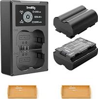 SMALLRIG fotoaparato NP-W235 atsarginė baterija (2 vnt., 2040 mAh baterijos) ir įkroviklio su LCD ekranu rinkinys, įkraunama baterija, skirta "Fujifilm X-T5", "X-T4", "X-H2S", "GFX 50S II", "GFX 100S" - 3822