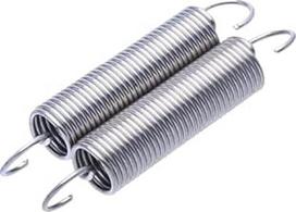 Spyruoklės, suspaudimo spyruoklės, 5 vnt., vielos skersmuo 1 mm su S formos kabliukais, išorinis skersmuo 12 mm, cilindrinės ritininės spyruoklės, ilgis 30-60 mm, pasirinktinai, 1.0 x 12 x 60 mm (spalvota)