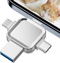 USB atmintinė 128GB, USB atmintinė iPhone, skirta i0S/pad/OTG Android/PC. "iPhone" atminties kortelė naudojama norint atlaisvinti vietą telefone. Nereikia jokios programėlės