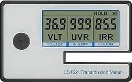UV matuoklis, nešiojamasis saulės plėvelės, langų atspalvio matuoklis su VL pralaidumu, UV IR slopinimu, Bblocking Rate 162, greitas matavimo greitis