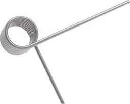 V formos sukimo spyruoklės, 5 vnt., 1,4 mm vielos skersmuo, nerūdijančio plieno V formos sukimo spyruoklės, 12 mm išorinis skersmuo, spyruoklės į plaukus, 45/60/90/120/180/270° (Dydis: 1,4x12 mm-2 posūkiai-270°)