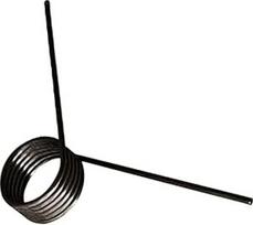 V formos sukimo spyruoklės, 5 vnt., vielos skersmuo 2 mm, V formos sukimo spyruoklės, apsisukimų skaičius 2/4/6, 45/90/180/240° uždaro kampo sukimo spyruoklės, 2 x 28 x 6 apsisukimų x 240° (dydis: 2 x 28 x 6 apsisukimų