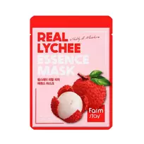 Farmstay Real Lychee Essence Mask lakštinė veido kaukė su ličių vaisių ekstraktu 23ml