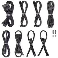CableMod C-Series Pro ModMesh Cable Set for Corsair RMx SHIFT, 2x 12V-2x6, Black CM-PCSS-16X2KIT-NKK-R-SS