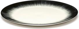 Serax Pusryčių lėkštės Dé 4, 24 cm, juodai baltos, 2 vnt.