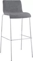 Baro kėdė "Hoover" audinys 4 pėdų chromo rėmas