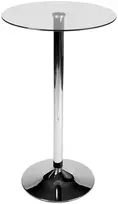 Apvalus stiklinis stalas, 105 cm