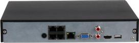 Dahua DHI NVR4104HS-P-4KS3 ~ Dahua 12MP IP NVR 4 kanāli/4PoE 80Mbps HDDx1