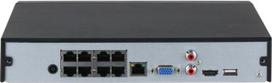 Dahua DHI NVR4108HS-8P-4KS3 ~ Dahua 12MP IP NVR 8 kanāli/8PoE 80Mbps HDDx1