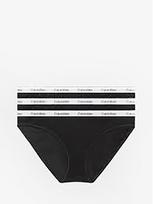 CALVIN KLEIN UNDERWEAR Moteriškos kelnaitės, 3 vnt., 3 PACK LOW RISE BIKINI BRIEFS CALVIN KLEIN