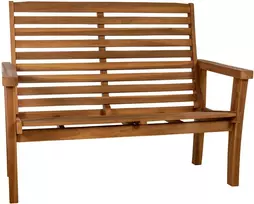 Atsilenkiantis tikmedžio suoliukas Nicosia 150 cm