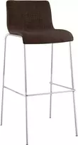 Baro kėdė "Hoover" audinys 4 pėdų chromo rėmas