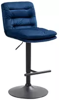 Baro kėdė "Damar velvet" juoda