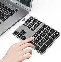 "Bluetooth" skaičių klaviatūra, "Bluetooth" skaičių klaviatūra, 34 klavišai, belaidė "NumPad" belaidė skaičių klaviatūra kompiuteriui, kompiuteriui, nešiojamajam kompiuteriui
