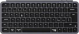 "Keychron" belaidė klaviatūra B1 Pro Ultra Slim 75% Itališkas ISO QWERTY išdėstymas, konfigūruojama ZMK, PBT TASE, 3 režimai 2,4 GHz/Bluetooth/laidinis, suderinama su "Windows/Mac", kosminės pilkos spalvos