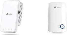 TP-Link RE330 WLAN stiprintuvas AC1200 (867MBit/s 5GHz + 300MBit/s 2,4GHz) ir kartotuvas TL-WA850RE (300Mbit/s, programėlių valdymas, Ethernet prievadas), baltas