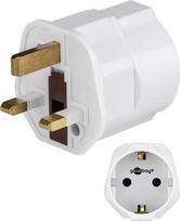 Goobay travel adapter Euroopa - UK, white (45353), PSTGOB45353