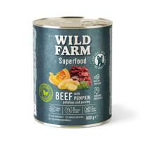WILD FARM Superfood Beef (jautiena su moliūgais, bulvėmis ir petražolėmis) 800 g pašaro šunims be grūdų