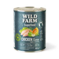 WILD FARM Superfood Chicken (Vištiena su moliūgais, obuoliais ir žolelėmis) 800 g pašaro šunims be grūdų