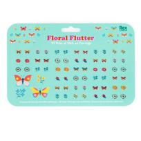 Rex lipnūs auskarai vaikams „Floral Flutter“ (30 porų)