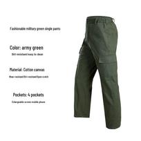 Vyriškas medvilninis suvirintojo apsauginis nuo nudegimo rudens darbo drabužių komplektas - Atsparus dėvėjimuisi darbo apsaugos kostiumas/kelnės Size 165 - Fit for 90-110 lbs