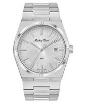 Mathey-Tissot Zeus Stainless Steel Silver Dial Quartz H118AS Men's Watch sidabras