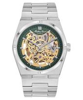 Mathey-Tissot Zeus Skeleton Stainless Steel Green Dial Automatic H118CFAV Men's Watch žalia