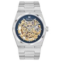 Mathey-Tissot Zeus Skeleton Stainless Steel Blue Dial Automatic H118CFABU Men's Watch mėlyna