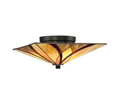 Elstead QZ-ASHEVILLE-F - Tiffany stiliaus lubinis šviestuvas ASHEVILLE 2xE27/60W/230V