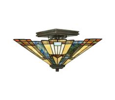 Elstead QZ-INGLENOOK-SF - Lubinis šviestuvas Tiffany INGLENOOK 2xE27/60W/230V