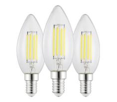 Rinkinys 3x vintažinės LED lemputės C35, E14, 2,2W, 230V, 2700K - Eglo 110439