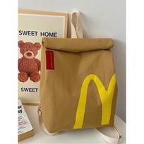 Mcdonald Starbucks Spausdintas Kuprinė Dviguba Vienos Peties Krepšys Aksesuarai McDonald Double