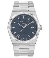 „Mathey-Tissot Zeus“ nerūdijančio plieno mėlynas kvarcinis ciferblatas H118ATABU vyriškas laikrodis mėlyna