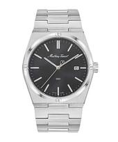 Mathey-Tissot Zeus Stainless Steel Black Dial Quartz H118AN Men's Watch juoda