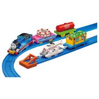 Takara Tomy Plarail Thomas 30th Anniversary Sparkly Thomas and Harold Party Collection Train Toy for Ages 3 and Up
