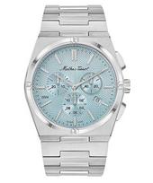 Mathey-Tissot Zeus Chrono nerūdijančio plieno mėlynas kvarcinis ciferblatas H118CHSK vyriškas laikrodis mėlyna