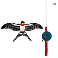 30*20cm Animacinis vaikų aitvaras Mini plastikiniai žaislai Aitvaras + 50cm Rankinio stabdžio meškerė Lauko linksmi sportiniai žaislai Aitvarai vaikams Dovanos