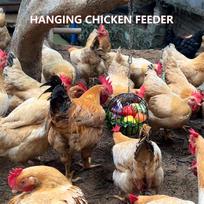 Poultry Feeder Adjustable Height Metal Hen Food Dispenser Hangable Chicken Coop Feeder For Coop Cage Outdoor Duck Quail Goat China Mainland