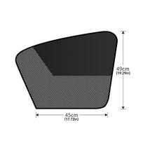 Magnetic Car Sun Shade Curtain Dual- layer Mesh Window Shade Sun Protection Heat Blocking Front Left